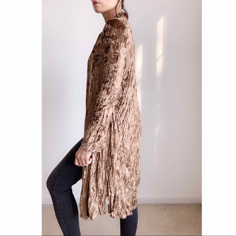 ! LAST 2! Copper Velvet Long Duster - Picture 4 of 8